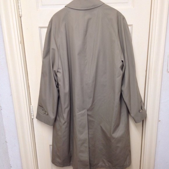 Westchester Classics Vintage 80's Trench Coat Khaki  Mens SZ 44 Long - Picture 5 of 12